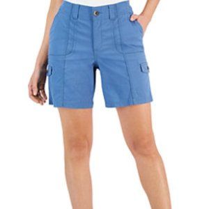 Style & Co Zig Zag Table Mid Rise Comfort Fit Bermuda Shorts Studio